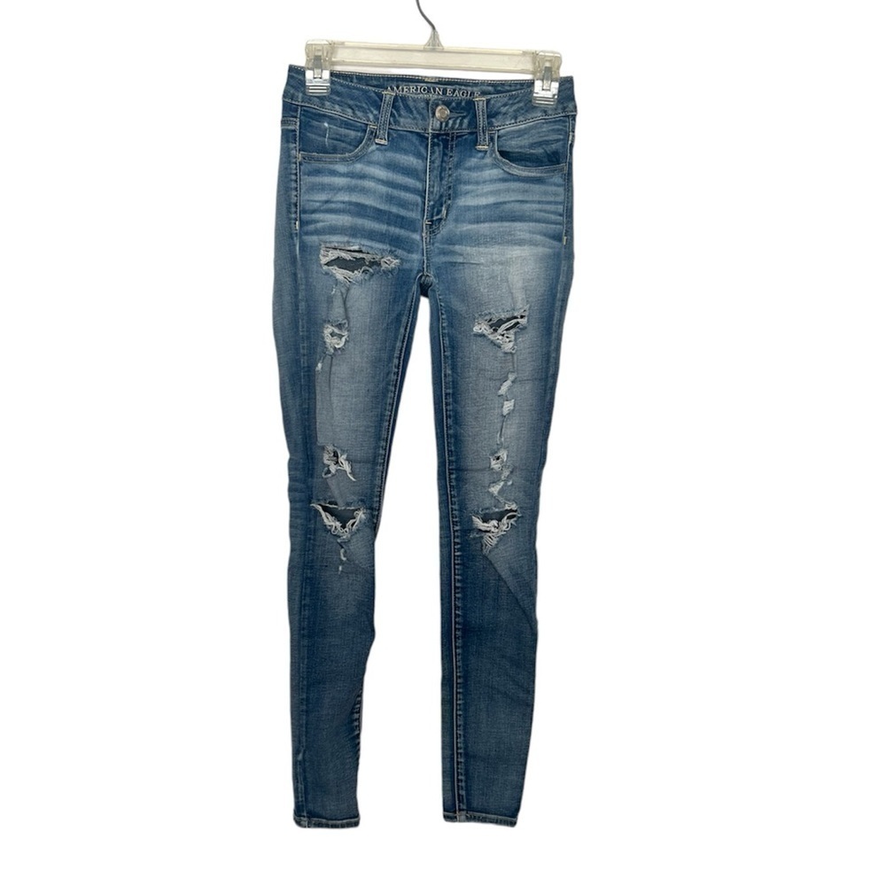 American Eagle Super Super Stretch Jegging Distressed 2